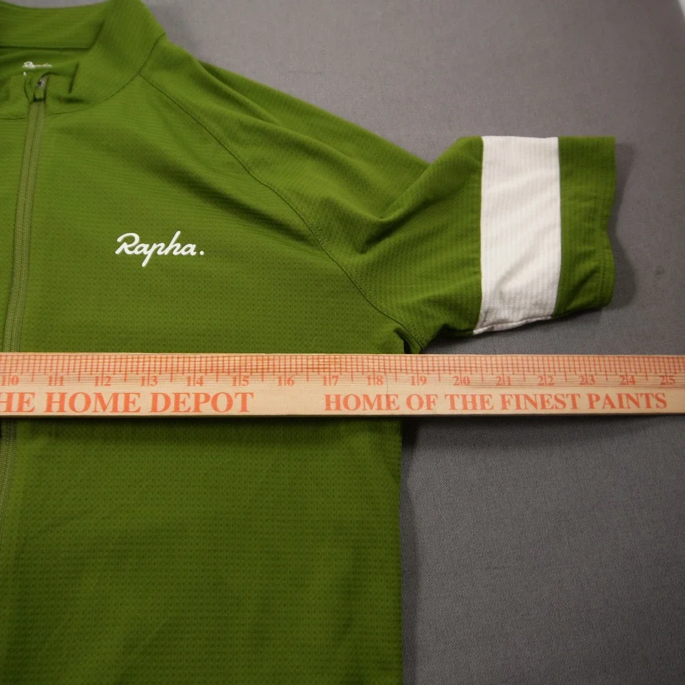 Rapha Core Lightweight Short Sleeve Men Cycling Jersey L Performance Green White
